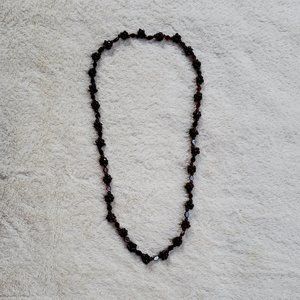 Ruby Cluster Necklace